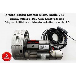 MOTEUR DE VOLET ROULANT PORTAIL DE GARAGE CAPACITE 180KG ARBRE DE 101 RESSORTS DE 240 AVEC FREIN ELECTRIQUE