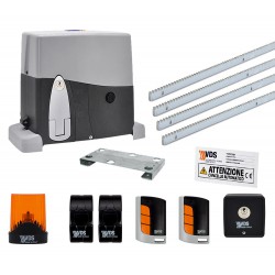 VDS AG FUTURE KIT CANCELLER SCORREVOLE 800 KG 230V 4MT CREMAGLIER AVEC CENTRAL DE COMMANDE ET RÉCEVENT RADIO 433 MHZ ML0121