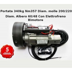 MOTEUR DE VOLET ROULANT PORTAIL DE GARAGE CAPACITÉ 340KG BI-MOTEUR AVEC FREIN PROFESSIONNEL