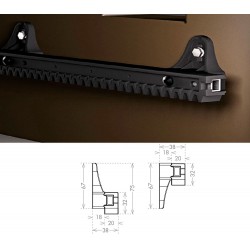 RACK PARA PUERTA CORREDERA CAPACIDAD 800KG EN PLÁSTICO MODULAR - MT 1 CCE ERC