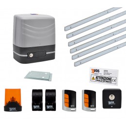 VDS CHARRERA KIT CANCELLER CHARRÉVOLE 800 KG 24V 6MT CREMAGLIER AVEC CENTRAL DE COMMANDE ET RÉCEVENT RADIO 433 MHZ ML0118