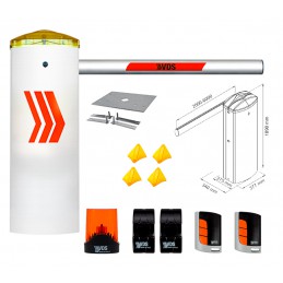 VDS STRASSENBARRIERS KIT BEV 2 230V MIT STEUER- UND RECEIVER 433 MHZ 3MT LÄNGE ML210