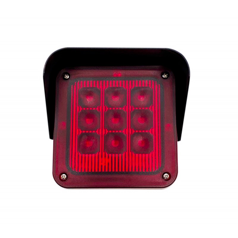 MICRO TRAFFIC SEMAFORO 12/24V SEMAFORO ROSSO UNA LUCE MONOLENTE ORIENTABILE  550/3040