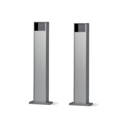NICE PAIR OF OUTDOOR COLUMNS IN ALUMINUM HEIGHT 50CM FOR MEDIUM PHOTOCELL PPH3