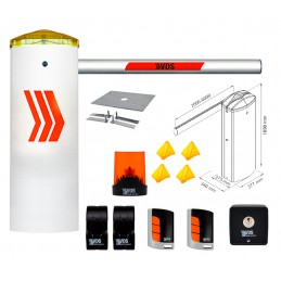 VDS STRASSENBARRIERS KIT BEV 2 230V MIT STEUER- UND RECEIVER 433 MHZ 4MT LÄNGE ML211/24