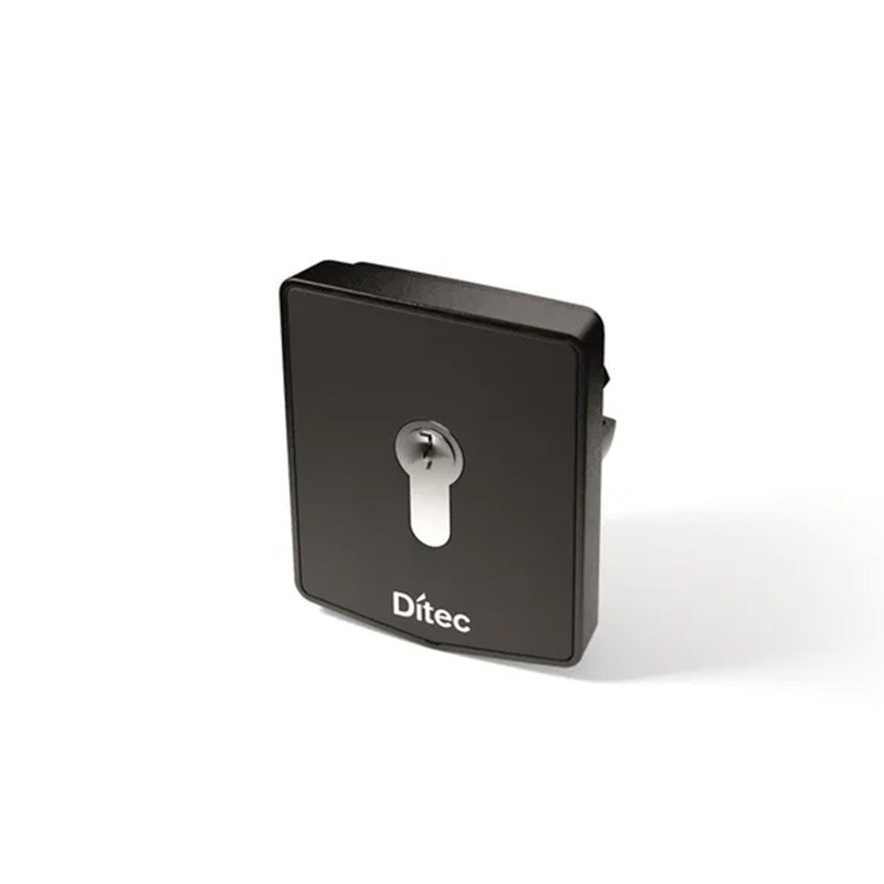 SELECTOR DE LLAVE PARA EMPOTRAR SEMISOMOTRADO DITEC CON CILINDRO ANTIRROBO EUROPEO CUERPO METÁLICO AXK5I