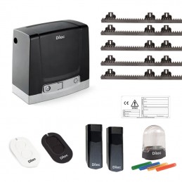 DITEC KIT NEOS 24V 400KG CANCELLO SCORREVOLE USO INTENSVO 5MT CREMAGLIERA DIT400NESLP