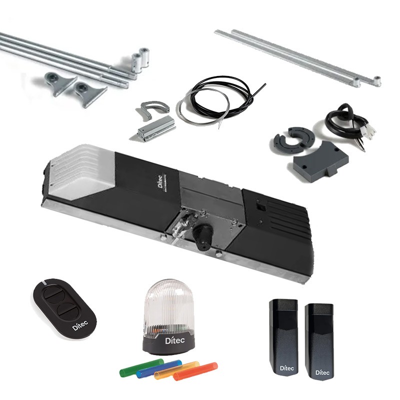 DITEC KIT COMPLETO PER PORTA BASCULANTE 24V SERRANDA GARAGE DOITBXL ML302