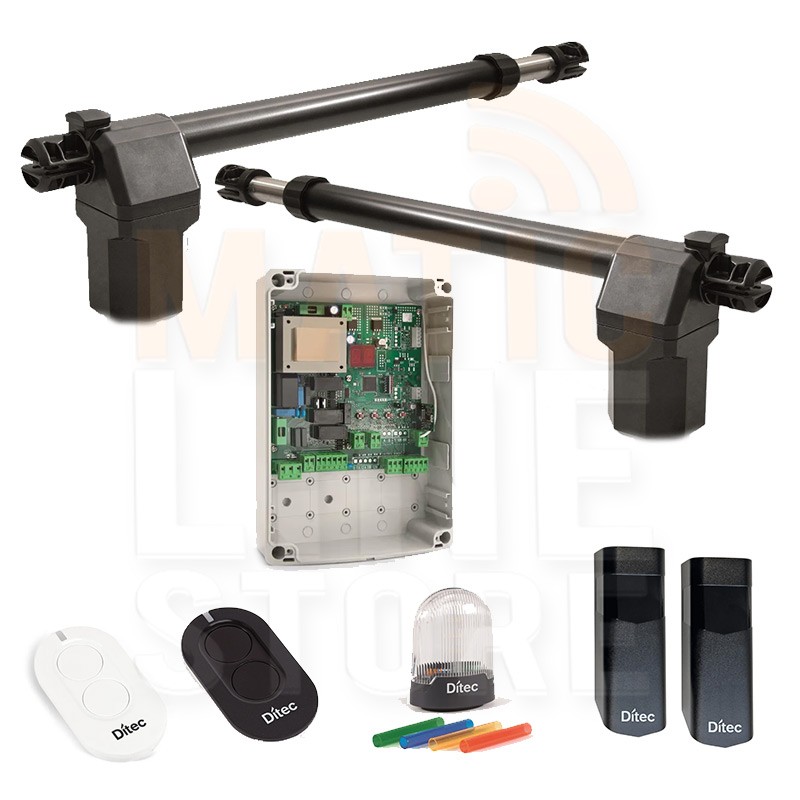 DITEC KIT DITS35LS MOTEUR 230V POUR PORTAILS À 2 VANTAUX BATTANTS JUSQU'À 7 MT