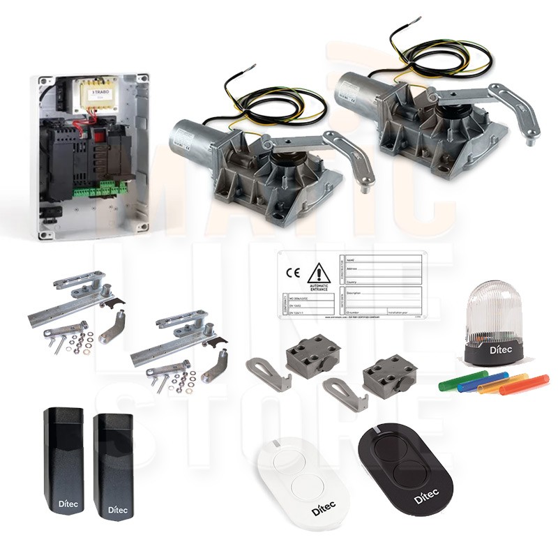 DITEC KIT DITCB24 24V KUBISCHES UNTERIRDISCHES FLÜGELTOR KOMPLETT MIT HEBELKÄSTEN NICHT ENTHALTEN ML331