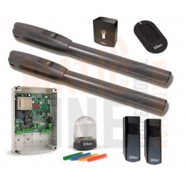 DITEC KIT MOTORE PWR 230V COMPLETO PER CANCELLO ANTE BATTENTI 5MT AD ANTA PWR50AC ML352