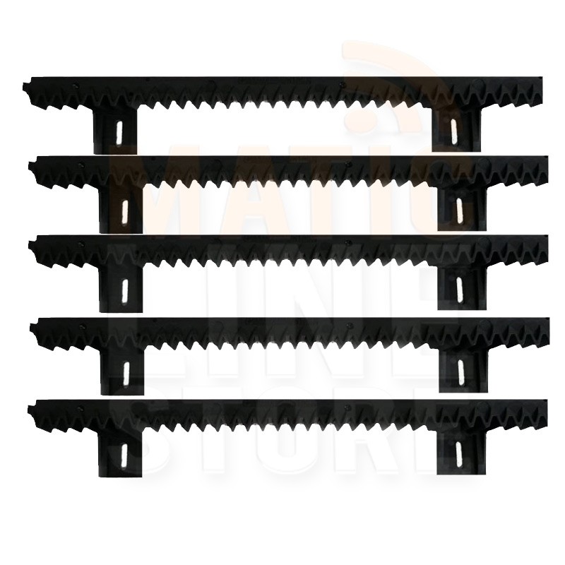 KIT CREMALLERA M4 PARA PUERTAS CORREDERAS DE PLÁSTICO 5 METROS
