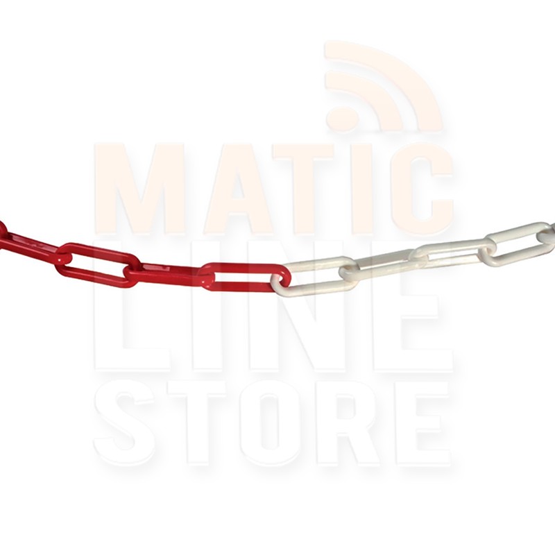 VDS CATENA IN ACCIAIO BICOLORE BIANCO E ROSSO VDS 64000404