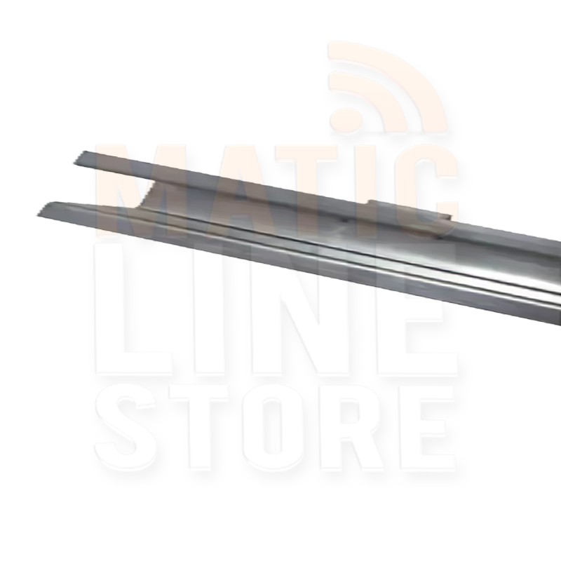 VDS GUIDA DA INCASSO IN LAMIERA ZINCATA 2 MT PER AUTOMAZIONE BARRIERA ALZO 64000409