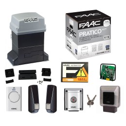 FAAC KIT PRATICO 746 MOTORE BAGNO D'OLIO PER CANCELLO SCORREVOLE PORTATA 600KG 220V 105940