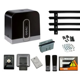 FAAC KIT DELTA 2 740 PORTAIL COULISSANT CAPACITÉ 500KG 220V + RACK 4MT 1056303445 ML081