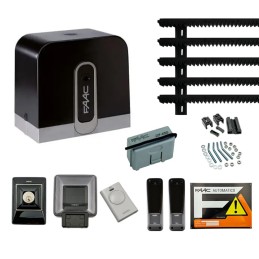 FAAC KIT DELTA 2 740 PORTAIL COULISSANT CAPACITÉ 500KG 220V + RACK 4MT 1056303445 ML081