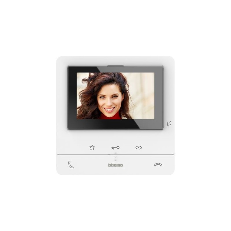 BTICINO 2 WIRE HANDS-FREE VIDEO DOOR PHONE 5” COLOR LCD COLOR DISPLAY 344652