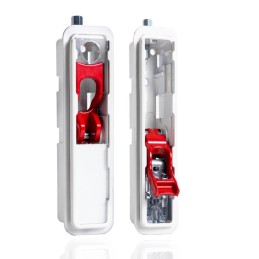 EASYBOX EMERGENCY BRAKE RELEASE DEVICE FOR RECESSED MOUNTING CONNECTABLE TO EXTERNAL RELEASE FOR GARAGE SHUTTER