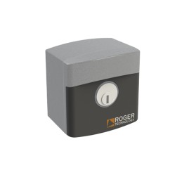 SÉLECTEUR À CLÉ EXTÉRIEUR ROGER R85/60EAS EN ALUMINIUM AVEC CYLINDRE STANDARD