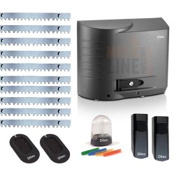 KIT DITEC CROSS18VEP 230V 1800KG FIN DE COURSE MAGNÉTIQUE POUR PORTAIL COULISSANT CRÉMAILLÈRE 10MT INCLUSE