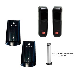BFT PAR DE FOTOCÉLULAS COMPACTA A20 Y PAR DE ADAPTADORES PARA COLUMNAS C130 ML089
