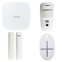 KIT ANTIFURTO AJAX HUB2 PLUS PROFESSIONALE WIRELLES CON CENTRALE WI-FI+LAN
