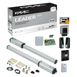 FAAC LEADER KIT GREEN 402 KIT PER AUTOMAZIONE OLEODINAMICO CANCELLO BATTENTE FINO A 1.8 METRI 230V 105633445