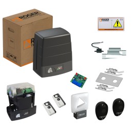 ROGER KIT BM30/326/HS HIGH SPEED BRUSHLESS 24V USO SUPER INTENSIVOCANCELLO SCORREVOLE FINO A 400 KG