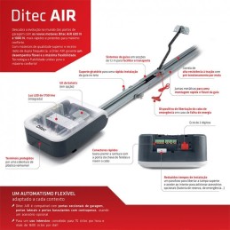 DITEC KIT AIR600B 24V PER PORTA GARAGE BASCULANTE BINARIO