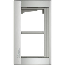 BTICINO 350221 TELAIO SUPPORTO CON CORNICE 2 MODULI SFERA NEW FINITURA ALLMETAL