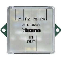 BTICINO 346841 DERIVATORE DI PIANO PER IMPIANTI AUDIO E VIDEO 2 FILI