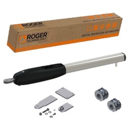 MOTOR ELECTROMECÁNICO BRUSHLESS ROGER SMARTY5 36V USO SUPER INTENSIVO MAX HOJA 5MT PORTON BATIENTE
