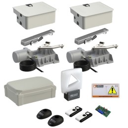ROGER KIT BR21/354 CANCELLO BATTENTE INTERRATO BRUSHLESS 36V DC CON ANTA FINO A 4,5 M