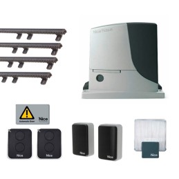 NICE ROBUS KIT 600 BD 24V PER CANCELLI SCORREVOLI FINO A 600 KG 4MT CREMAGLIERA RB600BDKCE