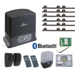 CARDIN KT-SLX624SE KIT COMPLETO CON BATERÍA DE RECARGA PARA PUERTAS CORREDERAS 600KG 24V