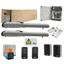 NICE WINGO KIT 5024 BD AUTOMAZIONE CANCELLO A BATTENTE FINO 3,5M 24V WINGO5024BDKCE