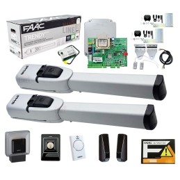 FAAC KIT MASTER 230V AUTOMAZIONE CANCELLO BATTENTE 3MT PER ANTA MAX 104415445