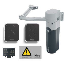 NICE WALKY1024 BDKCE KIT FOR 24V SWING GATES WITH ONE LEAF UP TO MAX 1.8 MT