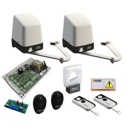ROGER KIT BH23/284 BATTENTE ARTICOLATO BRUSHLESS 24V IRREVERSIBILE fino a 2,8 m PER ANTA USO SUPER INTENSIVO