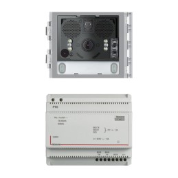 KIT DE SISTEMA BTICINO CON MÓDULO DE AUDIO/VÍDEO SFERA Y ALIMENTACIÓN 360005