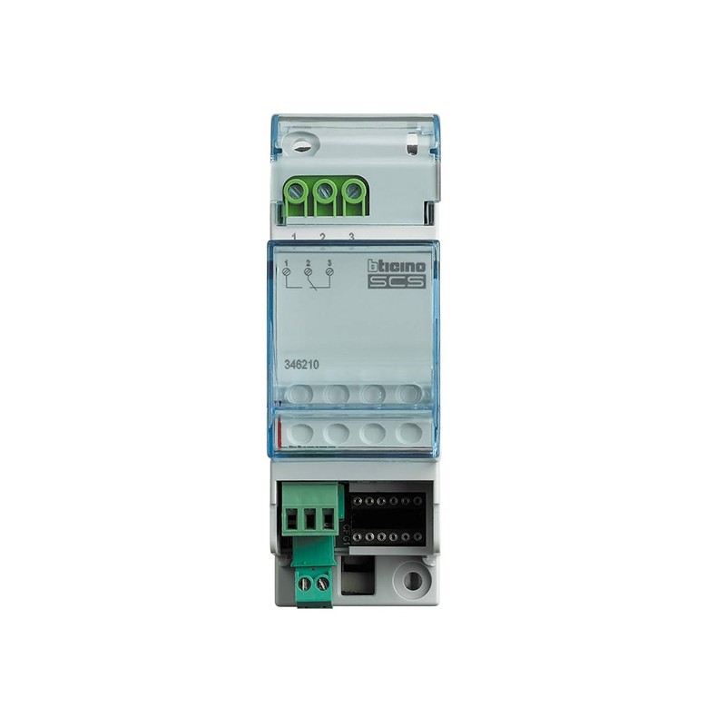 BTICINO 346210 ATTUATORE 2 CANALI INDIPENDENTI 2 MODULI DIN F411U2