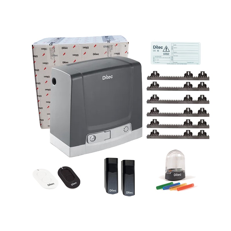 DITEC DITNEOS500GL KIT CON MOTORE NEOS 500G PER CANCELLO SCORREVOLO FINO A 500 KG 6MT CREMAGLIERA