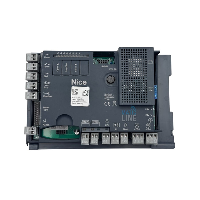 CARTE DE COMMANDE DE REMPLACEMENT NICE MCA1 24 V POUR MC824H SPMCA1R10 CARTE DE COMMANDE DE REMPLACEMENT NICE MCA1 24 V POUR MC824H SPMCA1R10